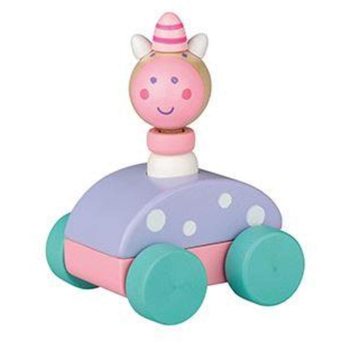 Tobar Quiekendes Holzauto 1 Stück, sortiert