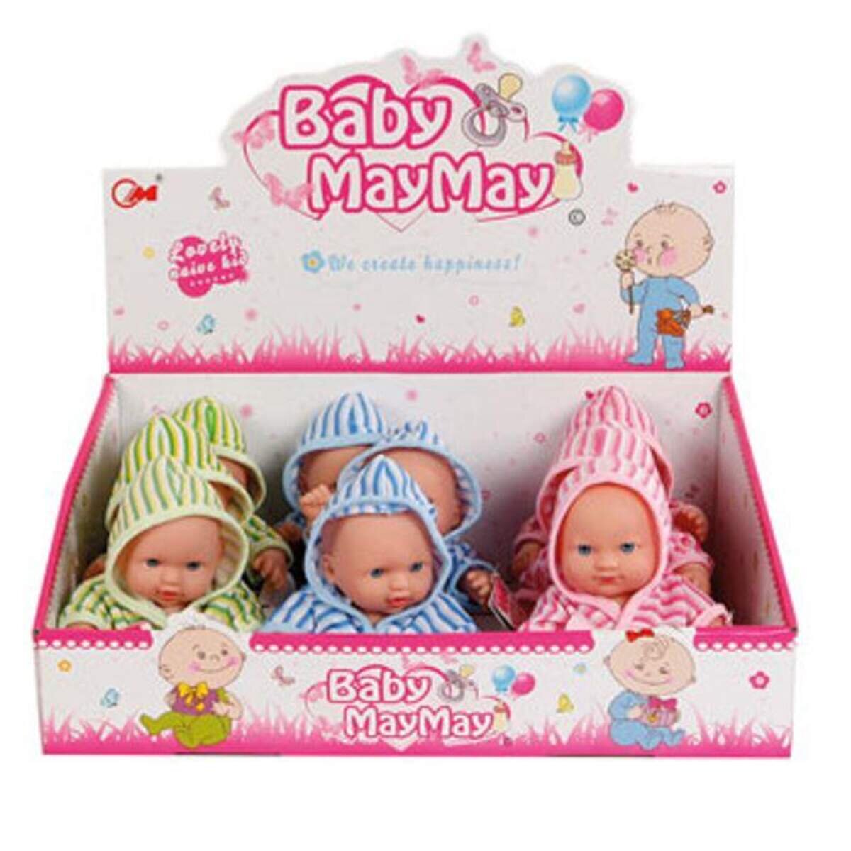 Van Manen Babypuppe mit Badeanzug, 20 cm, 1 Stück, 3-fach sortiert