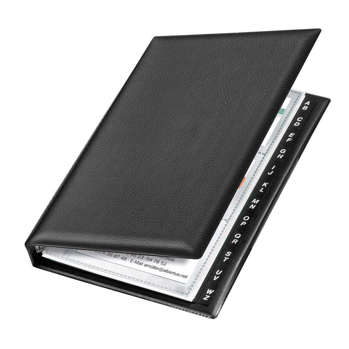 Veloflex Visitenkartenringbuch, schwarz