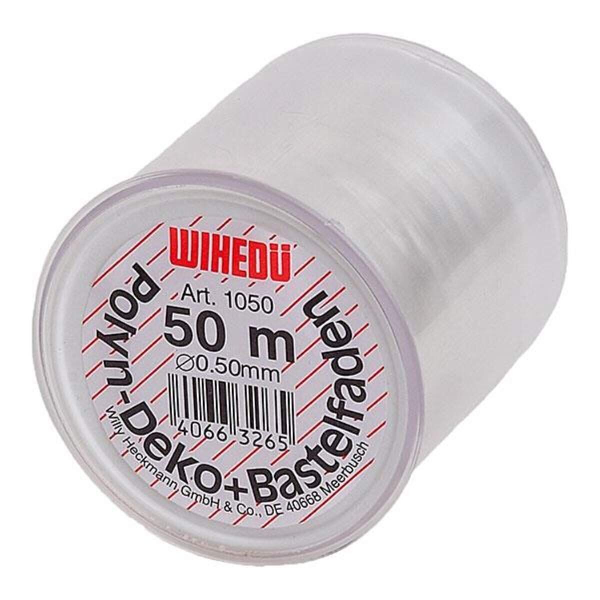 W. Heckmann Deko- und Bastelfaden 50m x 0,5mm,WIHEDÜ Polyn