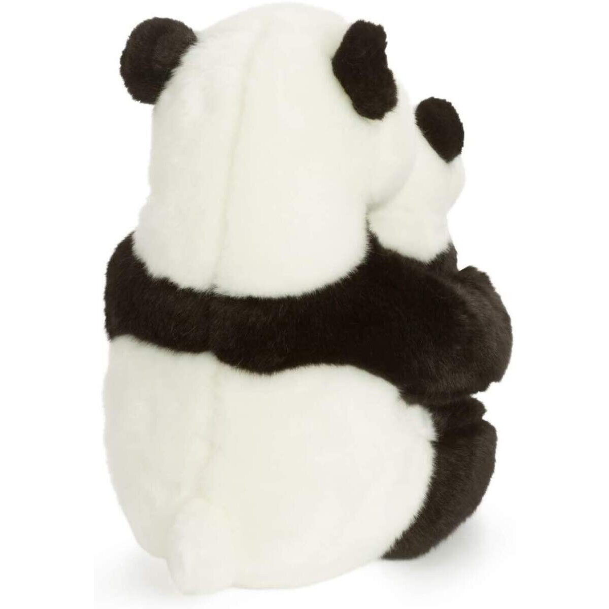 WWF Plüsch Panda Mutter mit Baby, realistisch gestaltetes Plüschtier, ca. 28 cm