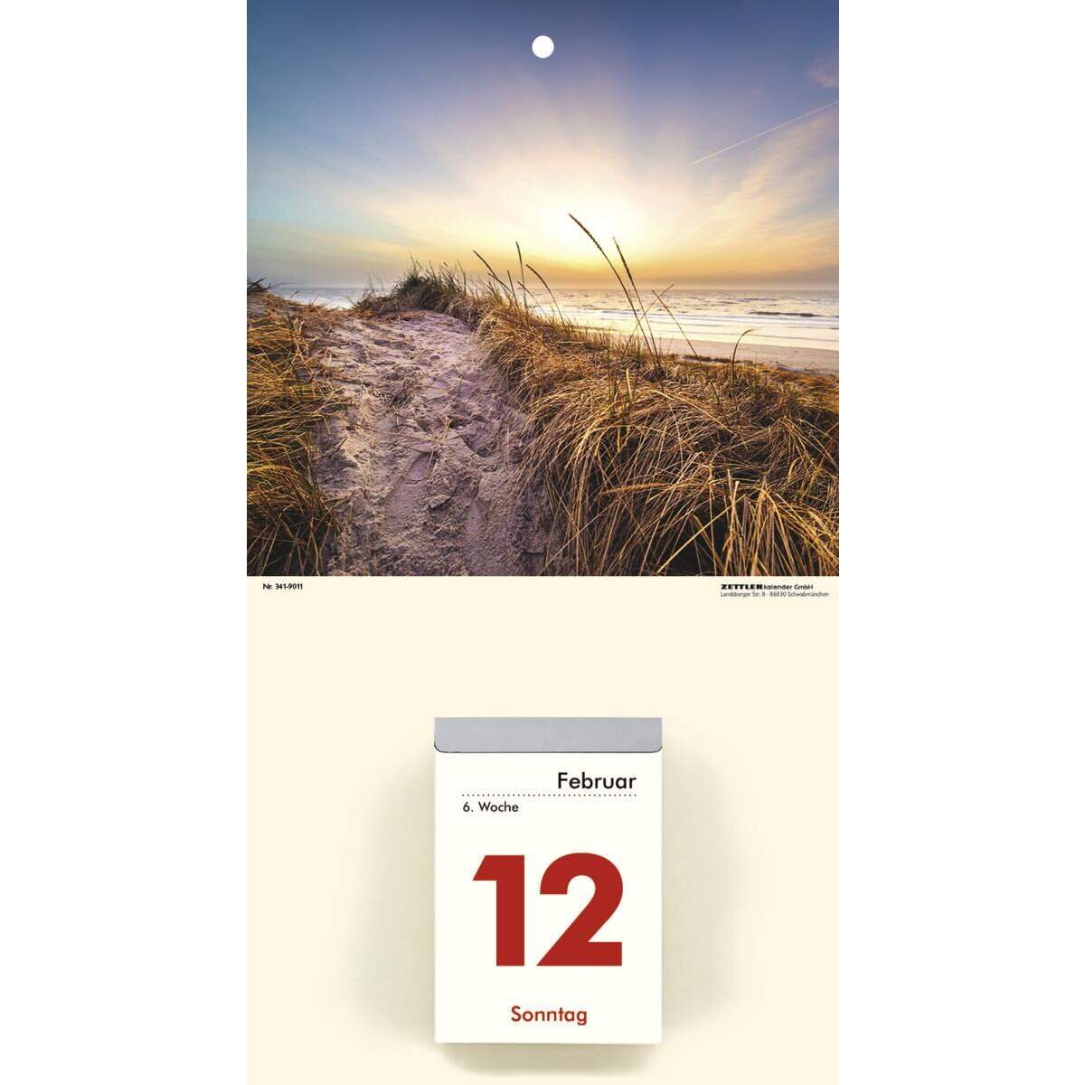 Zettler Kalenderrückwand Gebirgsmotiv ohne Kalender, 1 Stück, sortiert