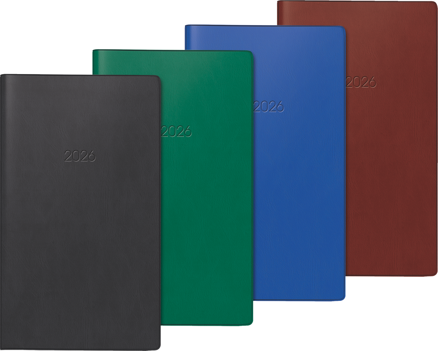 Taschenkalender Mod. 748 2026 | A6, Kunststoff, sortiert