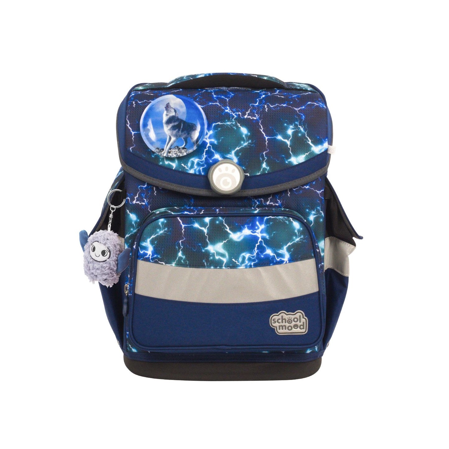 School-Mood Timeless Pro Felix (Wolf), 7-tlg. Schulranzenset