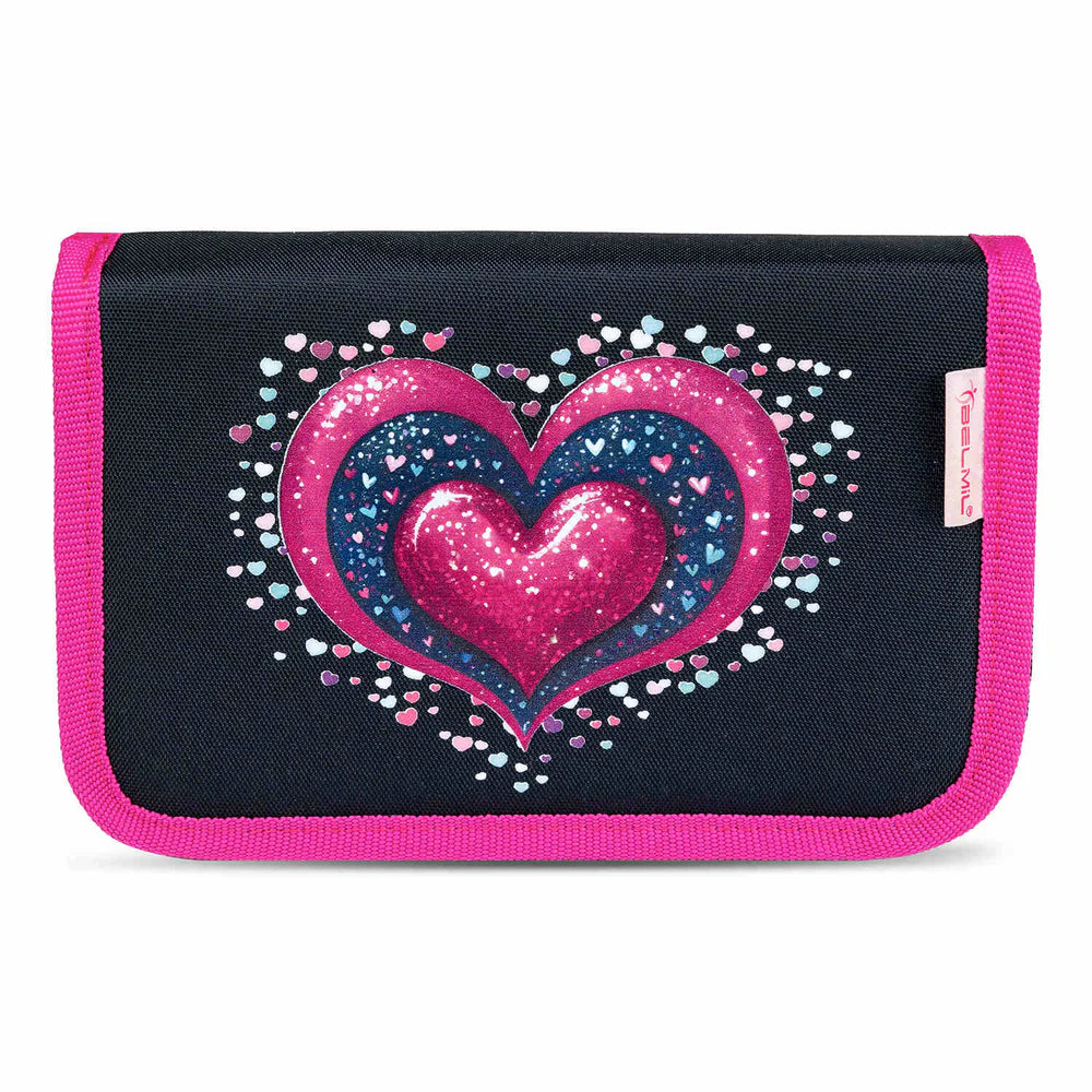 Belmil Classy ergonomisches Schulranzen-Set 4-teilig "Dark Pinky" mit Brustgurt