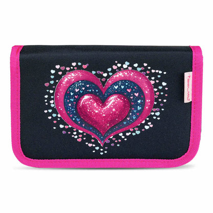 Belmil Classy ergonomisches Schulranzen-Set 4-teilig "Dark Pinky" mit Brustgurt