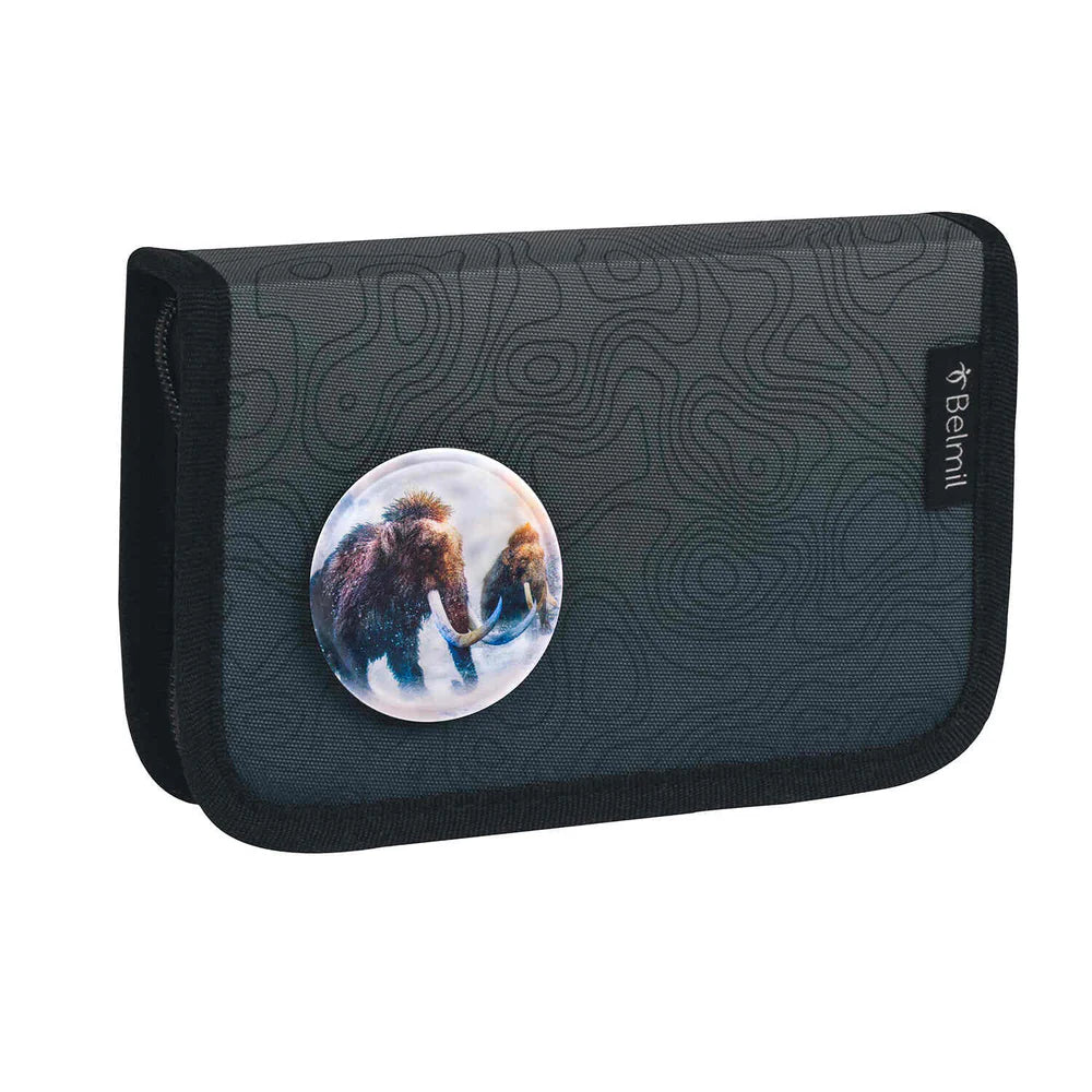 Belmil Compact Plus Premium Schulranzen Set 5-teilig "Black Grey" 19 Liter