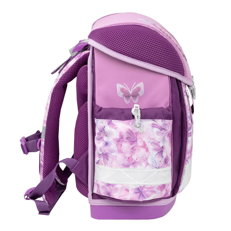 Belmil Classy ergonomisches Schulranzen-Set 4-teilig "Chic Charms" mit Brustgurt