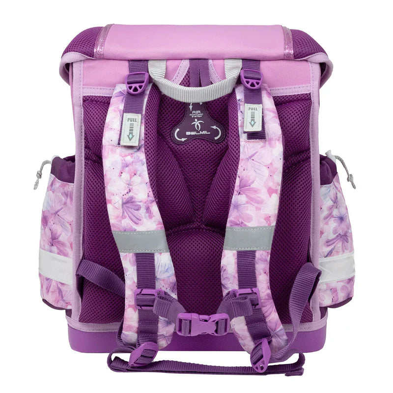 Belmil Classy ergonomisches Schulranzen-Set 4-teilig "Chic Charms" mit Brustgurt