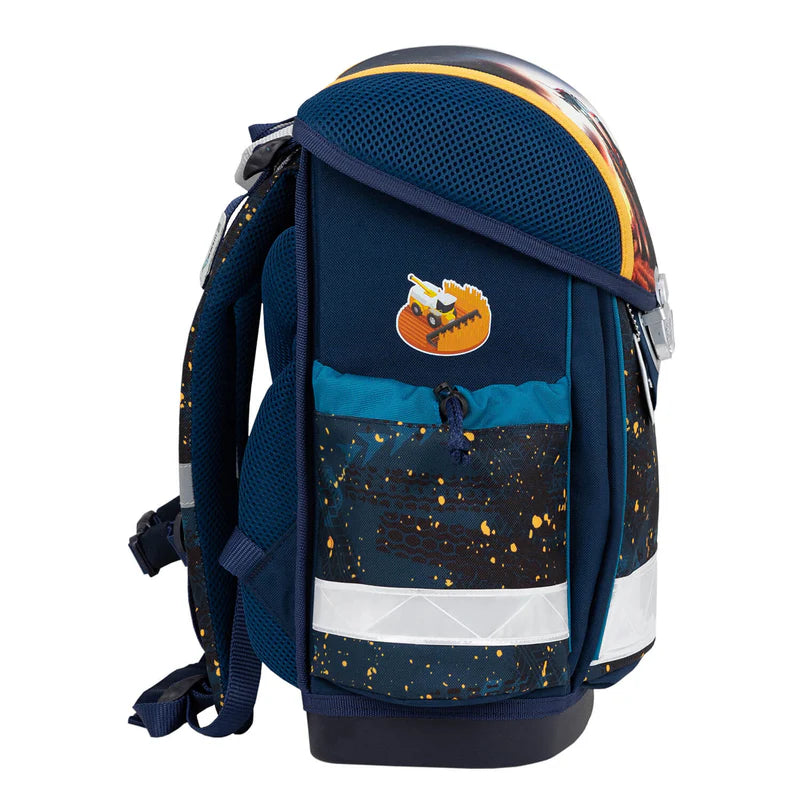 Belmil Classy ergonomisches Schulranzen-Set 4-teilig "Tractron" mit Brustgurt