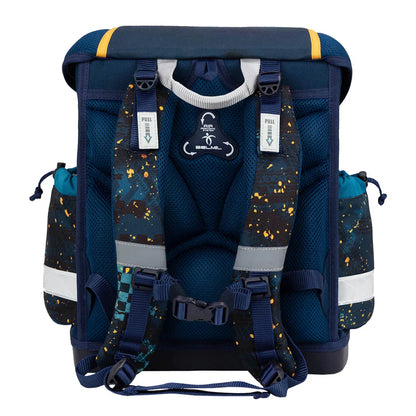 Belmil Classy ergonomisches Schulranzen-Set 4-teilig "Tractron" mit Brustgurt