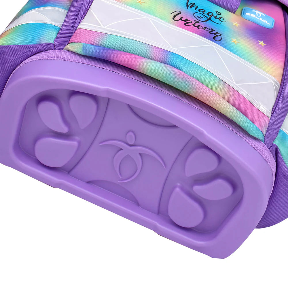 Belmil Classy ergonomisches Schulranzen-Set 4-teilig "Rainbow Color" mit Brustgurt