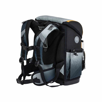 Belmil Compact Plus Premium Schulranzen Set 5-teilig "Black Grey" 19 Liter