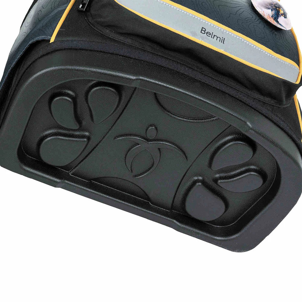 Belmil Compact Plus Premium Schulranzen Set 5-teilig "Black Grey" 19 Liter