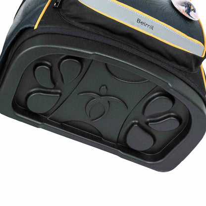 Belmil Compact Plus Premium Schulranzen Set 5-teilig "Black Grey" 19 Liter