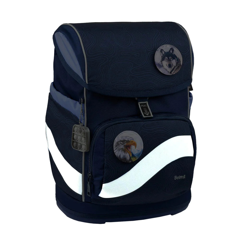 Belmil Smarty Plus Premium Schulranzen Set 5-teilig "Topographic"