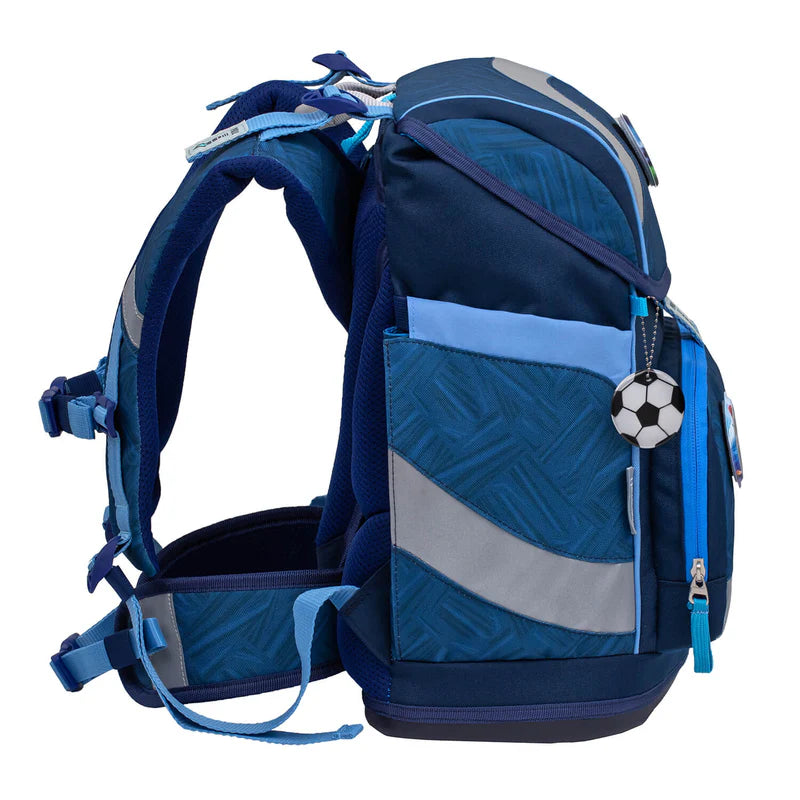 Belmil Smarty ergonomisches Schulranzen Set 5-teilig "Blue Motion"