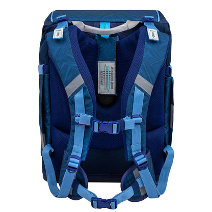 Belmil Smarty ergonomisches Schulranzen Set 5-teilig "Blue Motion"