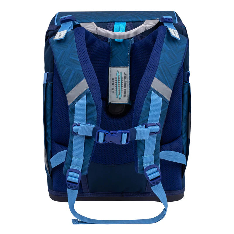 Belmil Smarty ergonomisches Schulranzen Set 5-teilig "Blue Motion"