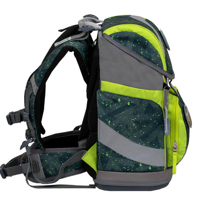 Belmil Smarty ergonomisches Schulranzen Set 5-teilig "Green Splash"