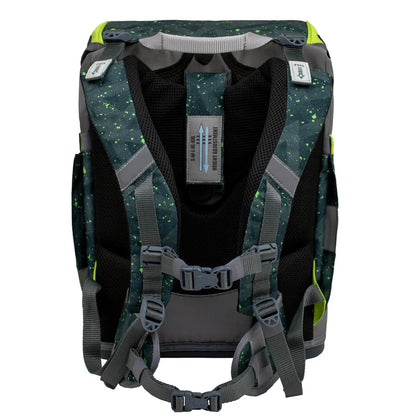 Belmil Smarty ergonomisches Schulranzen Set 5-teilig "Green Splash"