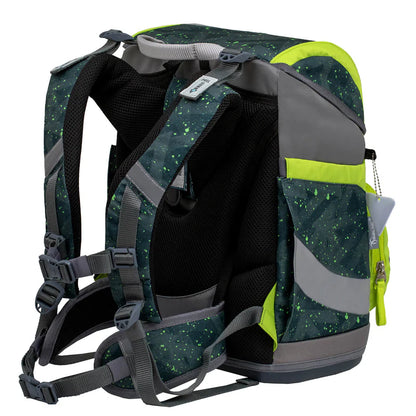 Belmil Smarty ergonomisches Schulranzen Set 5-teilig "Green Splash"