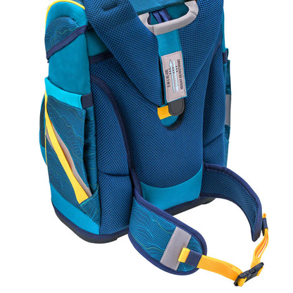 Belmil Smarty ergonomisches Schulranzen Set 5-teilig "Waves Orange"