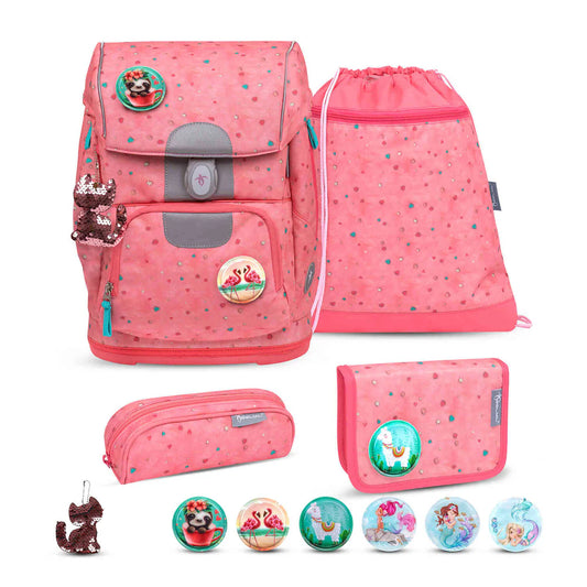 Belmil Motion ergonomisches Schulranzen Set 5-teilig "Blue Bird"