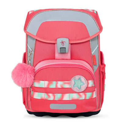 Premium Belmil Schulranzen-Set für Mädchen – Maxi Plus Aurora Schulranzen-Set 6-teilig
