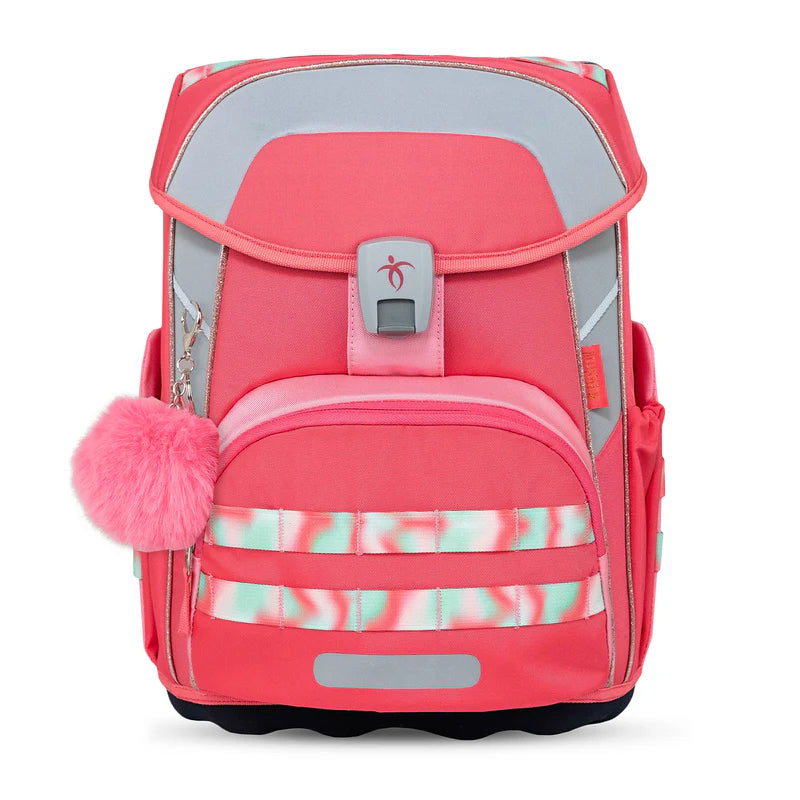 Premium Belmil Schulranzen-Set für Mädchen – Maxi Plus Aurora Schulranzen-Set 6-teilig