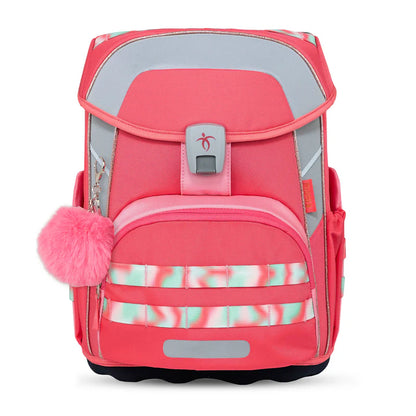 Premium Belmil Schulranzen-Set für Mädchen – Maxi Plus Aurora Schulranzen-Set 6-teilig
