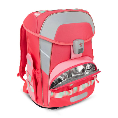 Premium Belmil Schulranzen-Set für Mädchen – Maxi Plus Aurora Schulranzen-Set 6-teilig