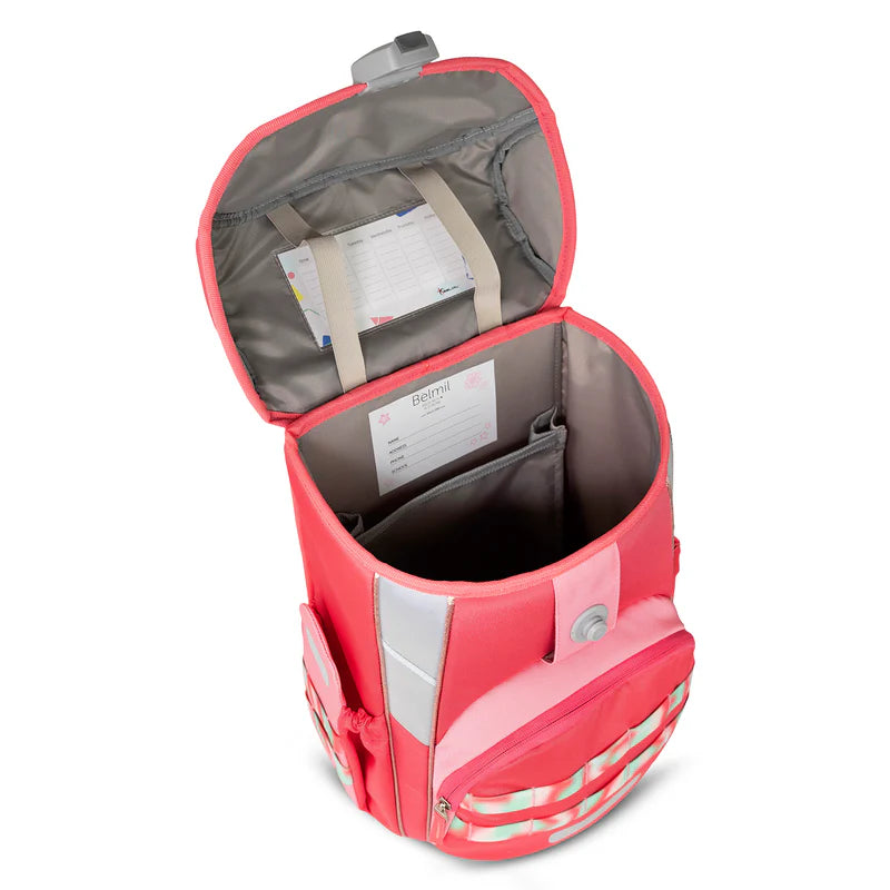 Premium Belmil Schulranzen-Set für Mädchen – Maxi Plus Aurora Schulranzen-Set 6-teilig