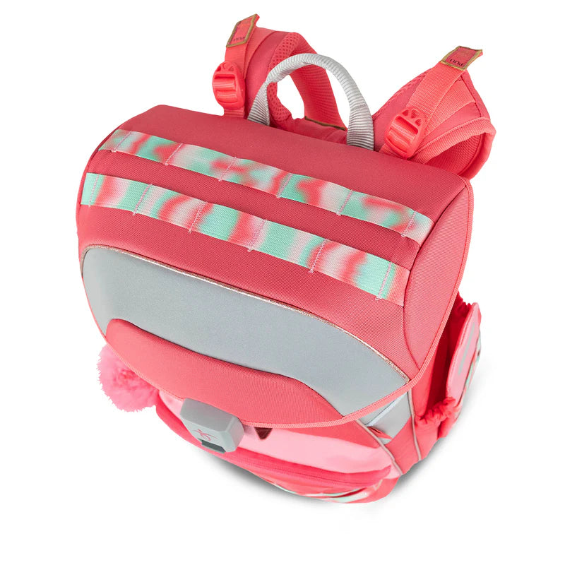 Premium Belmil Schulranzen-Set für Mädchen – Maxi Plus Aurora Schulranzen-Set 6-teilig