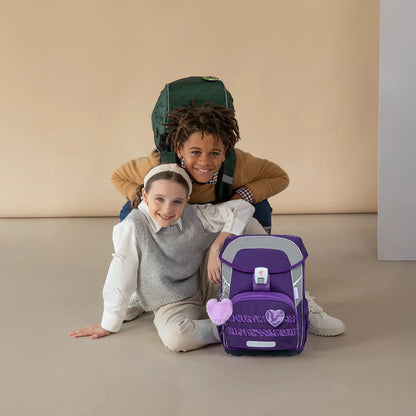 Premium Belmil Schulranzen-Set für Mädchen – Maxi Plus Twilight Charm Schulranzen-Set 6-teilig