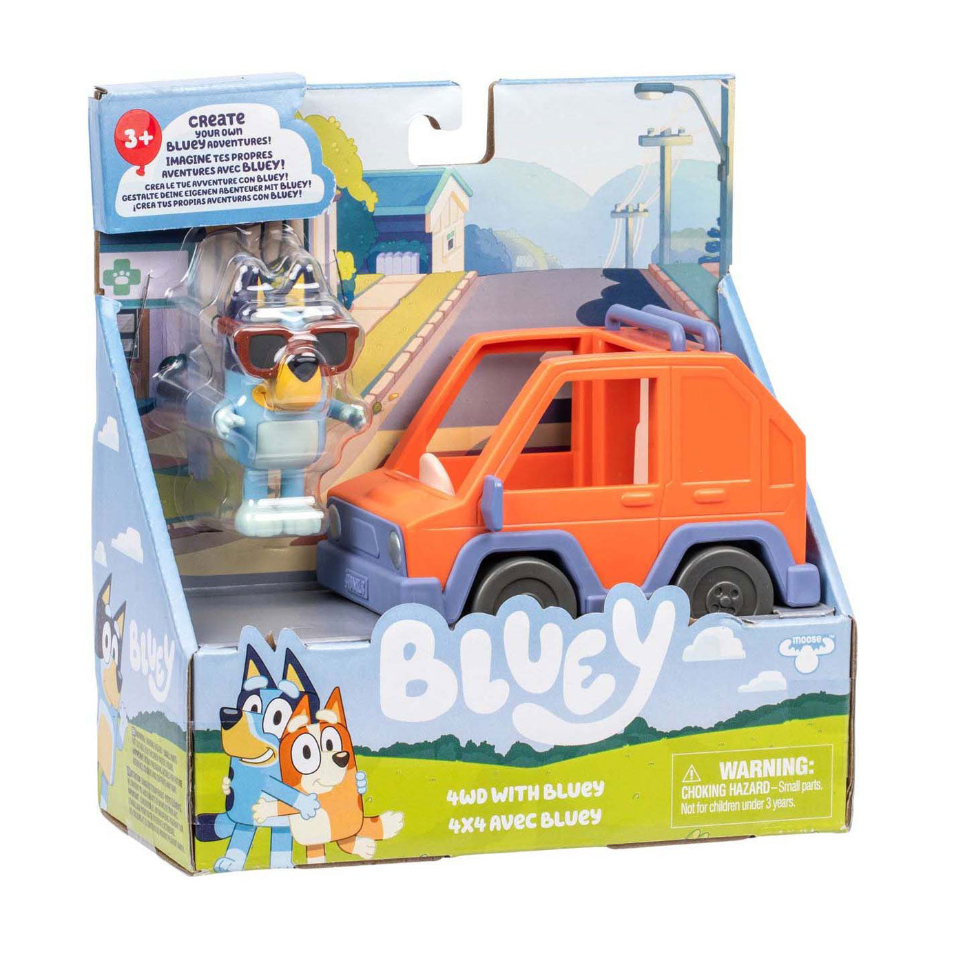 Moose Toys Bluey Spielset - 4x4 Auto mit Bluey