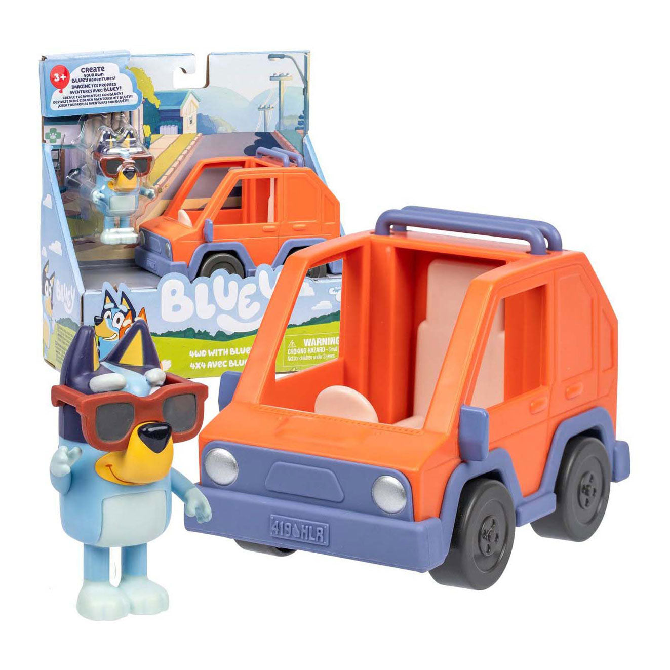 Moose Toys Bluey Spielset - 4x4 Auto mit Bluey