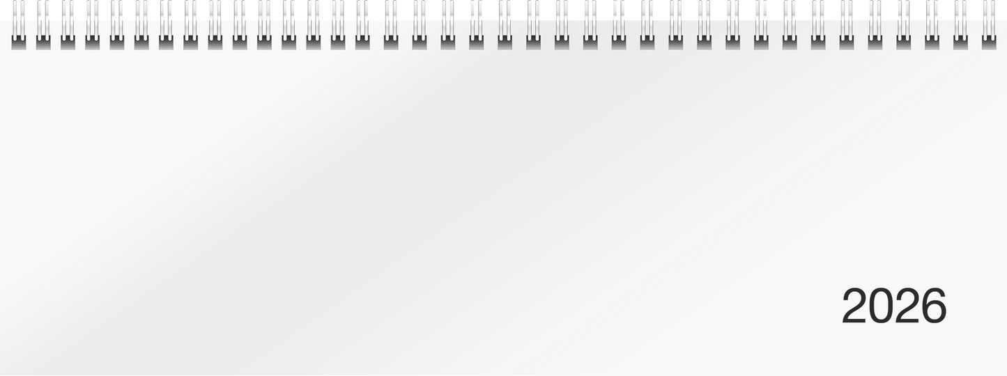 BRUNNEN Querterminbuch Jahr 2026 297 × 105 mm Karton weiß Mod. Sequenz