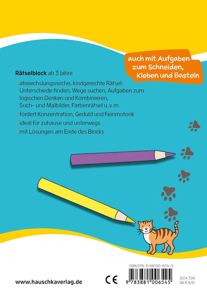 Hauschka Verlag Rätselblock ab 3 Jahre, Band 3