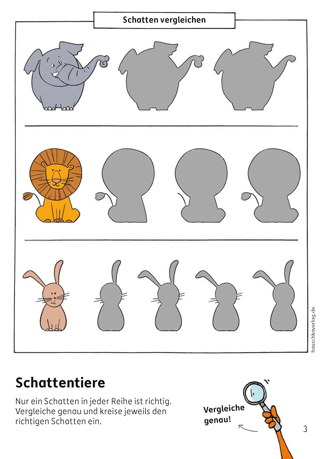 Hauschka Verlag Kindergartenblock - Rätselspaß, Konzentration und Logig ab 4 Jahre