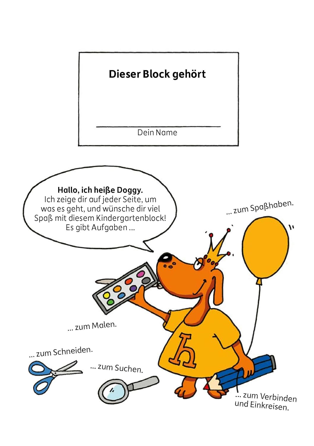 Hauschka Verlag Kindergartenblock - Rätselspaß, Konzentration und Logig ab 4 Jahre