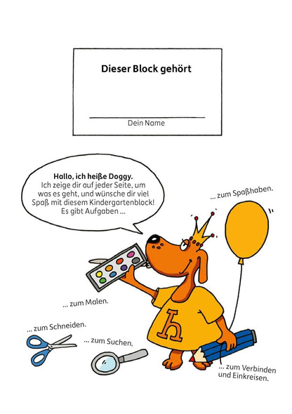 Hauschka Verlag Kindergartenblock - Rätselspaß, Konzentration und Logig ab 4 Jahre