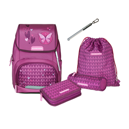 Schneiders Ergojet Mädchen Schultasche Purple Hearts