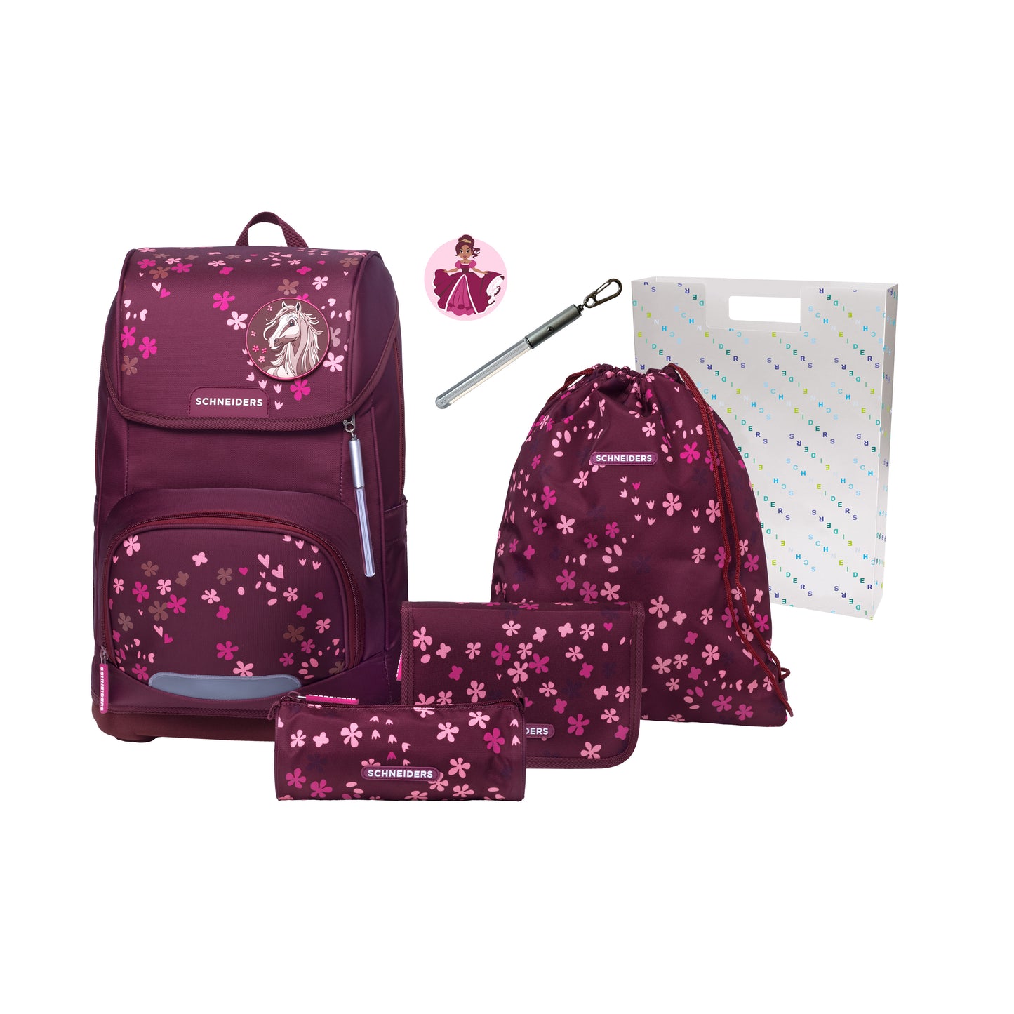 Schneiders Ergoplus Mädchen Schultasche Berry Blossom