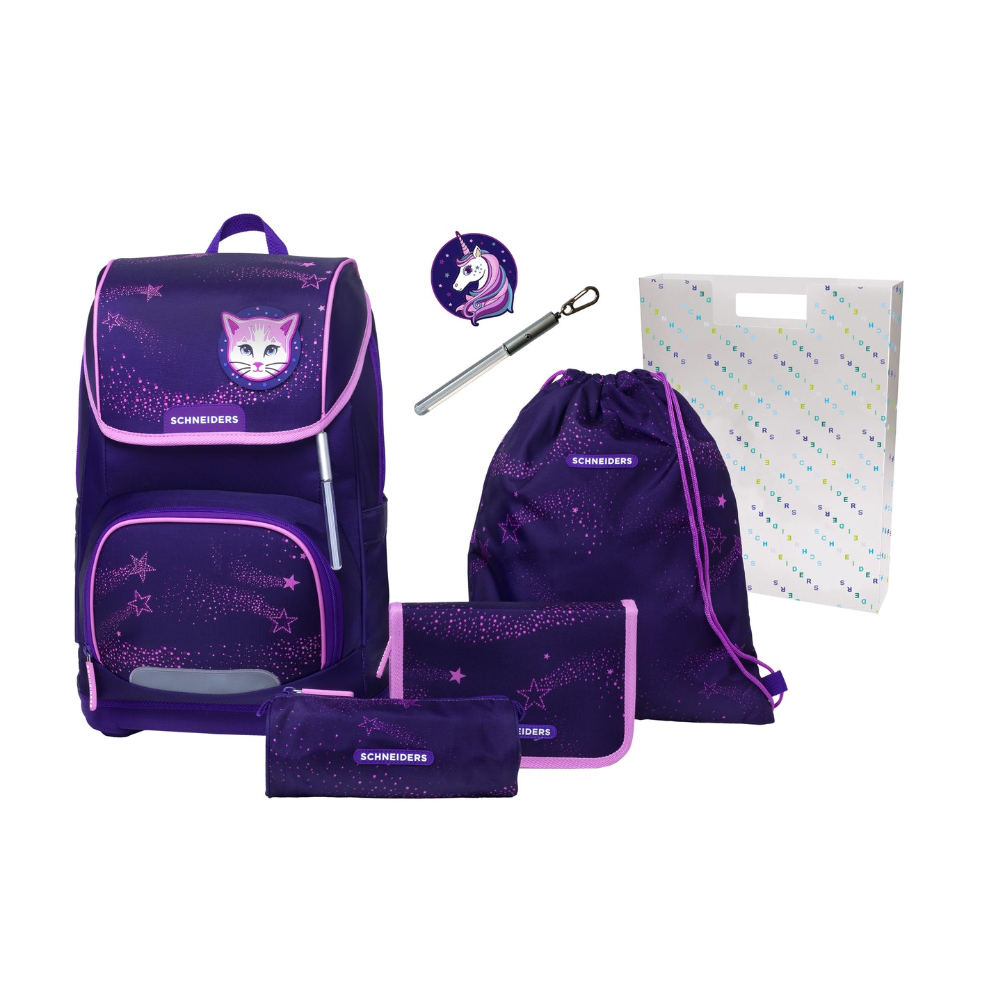 Schneiders Ergoplus Mädchen Schultasche Flashlight