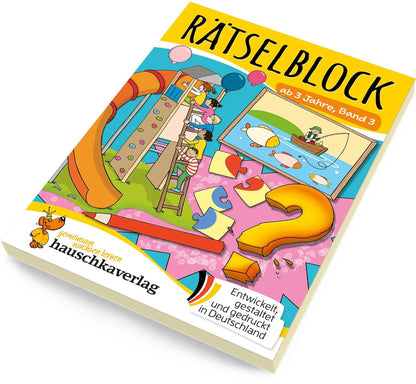 Hauschka Verlag Rätselblock ab 3 Jahre, Band 3