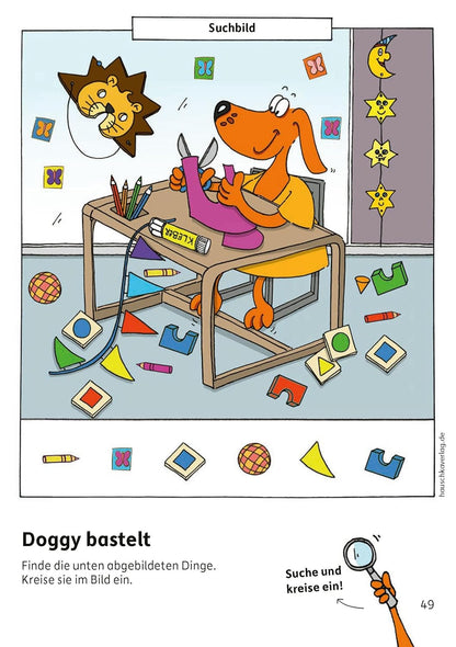 Hauschka Verlag Kindergartenblock - Rätselspaß, Konzentration und Logig ab 4 Jahre
