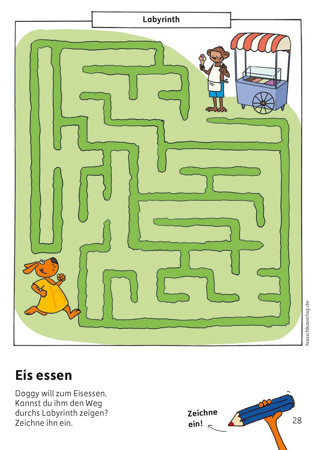 Hauschka Verlag Kindergartenblock - Rätselspaß, Konzentration und Logig ab 4 Jahre