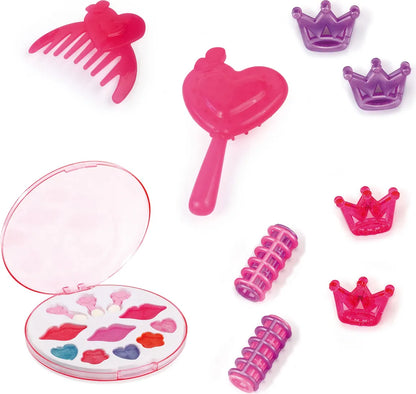 Frisierkopf, Schminkkopf, Styling Kopf mit Haarzubehör, Händen, Make-up 25 cm