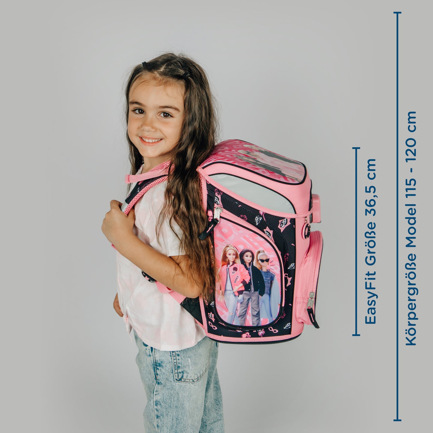Scooli EasyFit Schulranzen Set Barbie 5-teilig 18 Liter